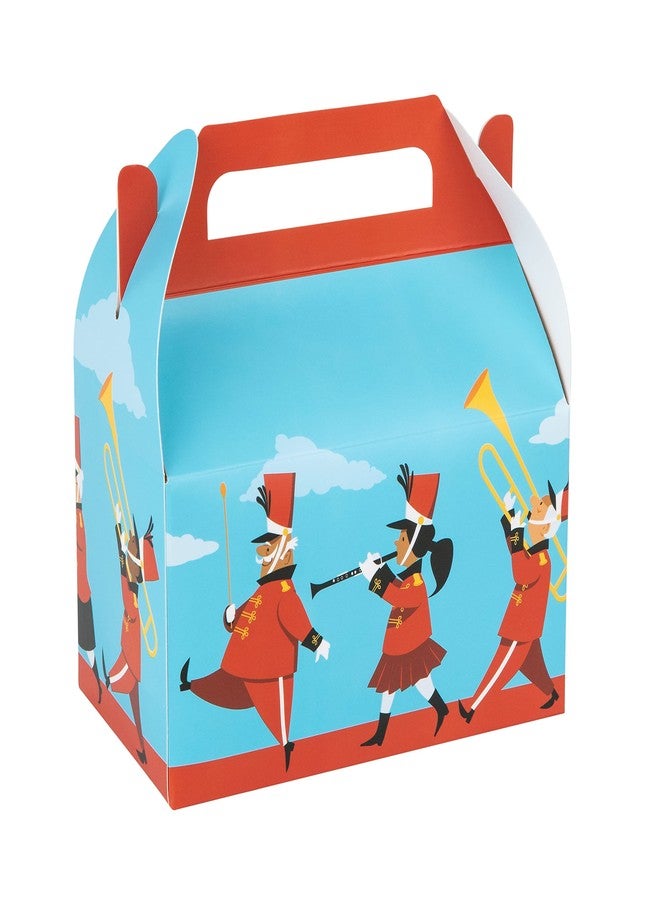 Hammont Party Favor Treat Boxes – 10 Pack,Easy Assemble Toddler Marching Band Themed Gable Boxes, Cookie Box for Gift Giving, Birthday and Holiday Party Décor,6.25x3.75x3.5 Inches - Image 1